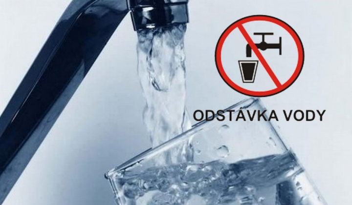 Fotka - Oznámenie o prerušení a obmedzení dodávky pitnej vody. 